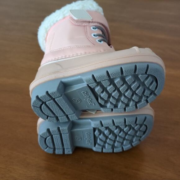 Cat & Jack Toddler Girls' 5 Journey Pink Faux Fur Thermolite Winter  Boots  NEW - Picture 7 of 7
